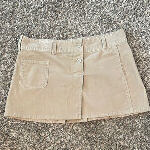 Corduroy Mini Skirt